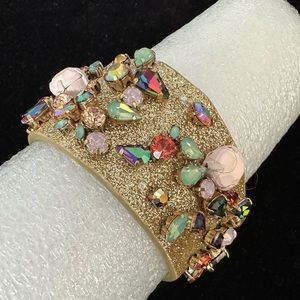 NWT J Crew Jeweled and Glitter Cuff